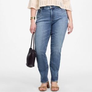 Madewell Stovepipe Straight Leg Jeans in Vintner Wash Stretchy Size 24W